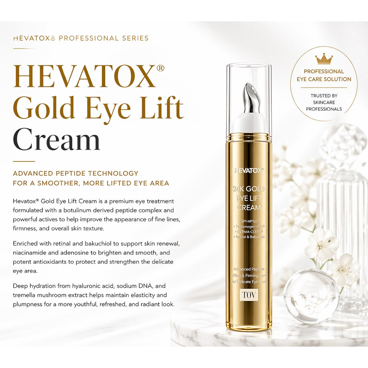 HEVATOX® Gold Eye Lift Cream
