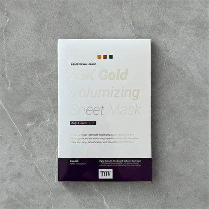 HOUSE OF PLLA® HOP+ 24K Gold Volumizing Sheet Mask (5pc/Box)