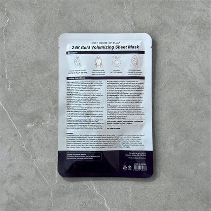 HOUSE OF PLLA® HOP+ 24K Gold Volumizing Sheet Mask (5pc/Box)